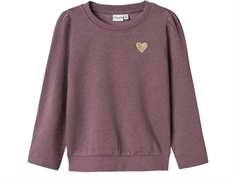 Name It arctic dusk hjerte sweatshirt